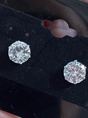 Classic Clear Crystal Stud Earrings - Timeless Sparkle